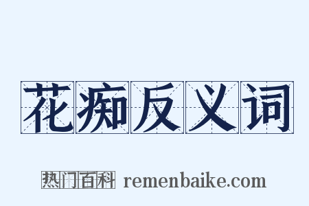 花痴反义词是什么意思的图片
